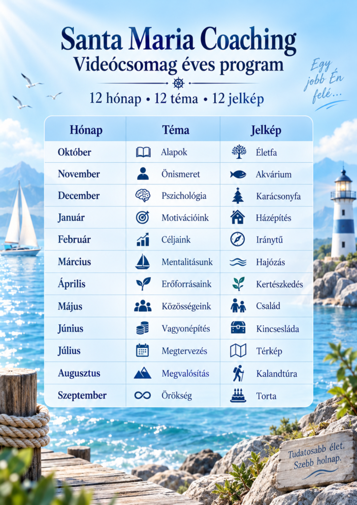 Életműhely Éves coaching program
